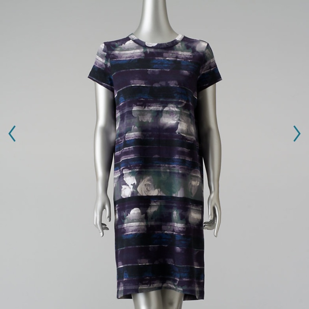 Simple Vera Vera Wang Mixed-media T-shirt Dress